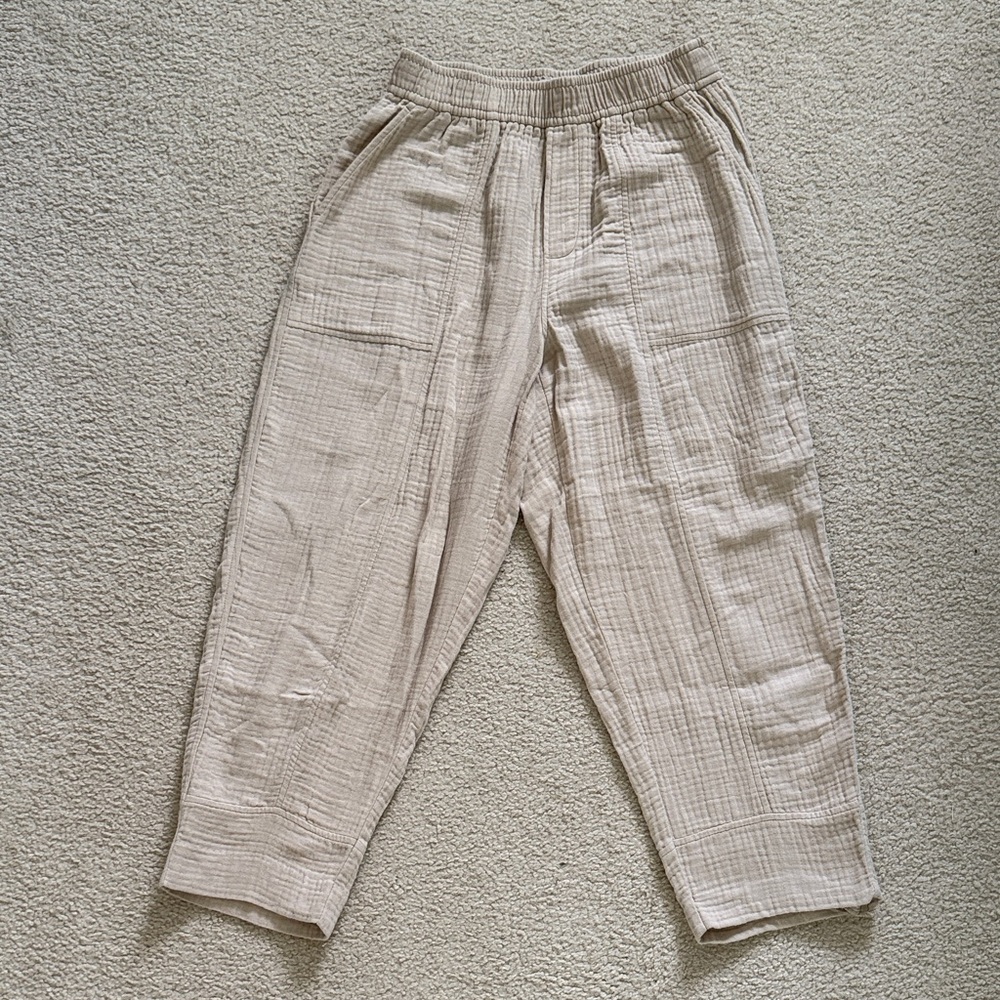 Madewell Beige Gauze Pants